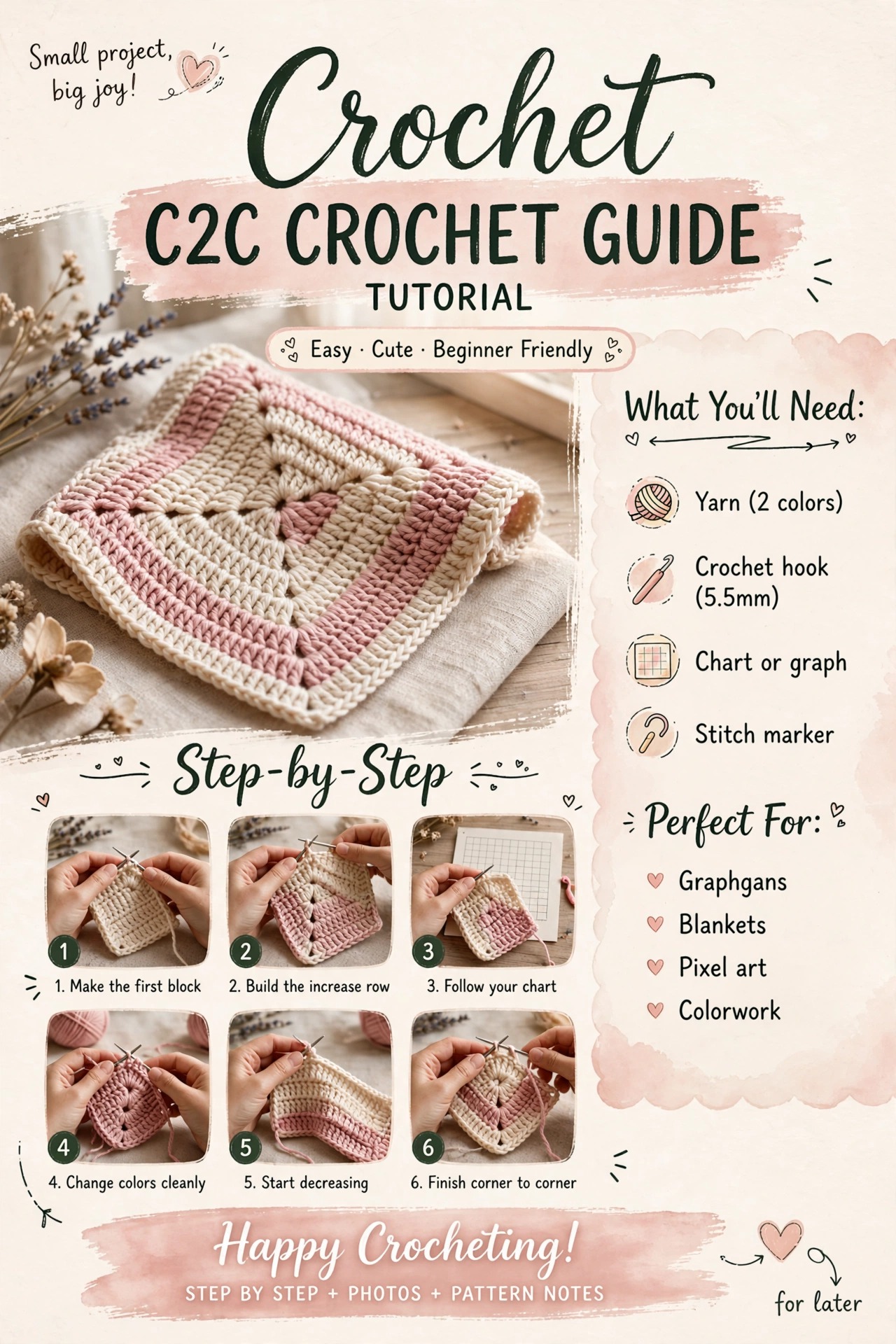 C2C Crochet Guide