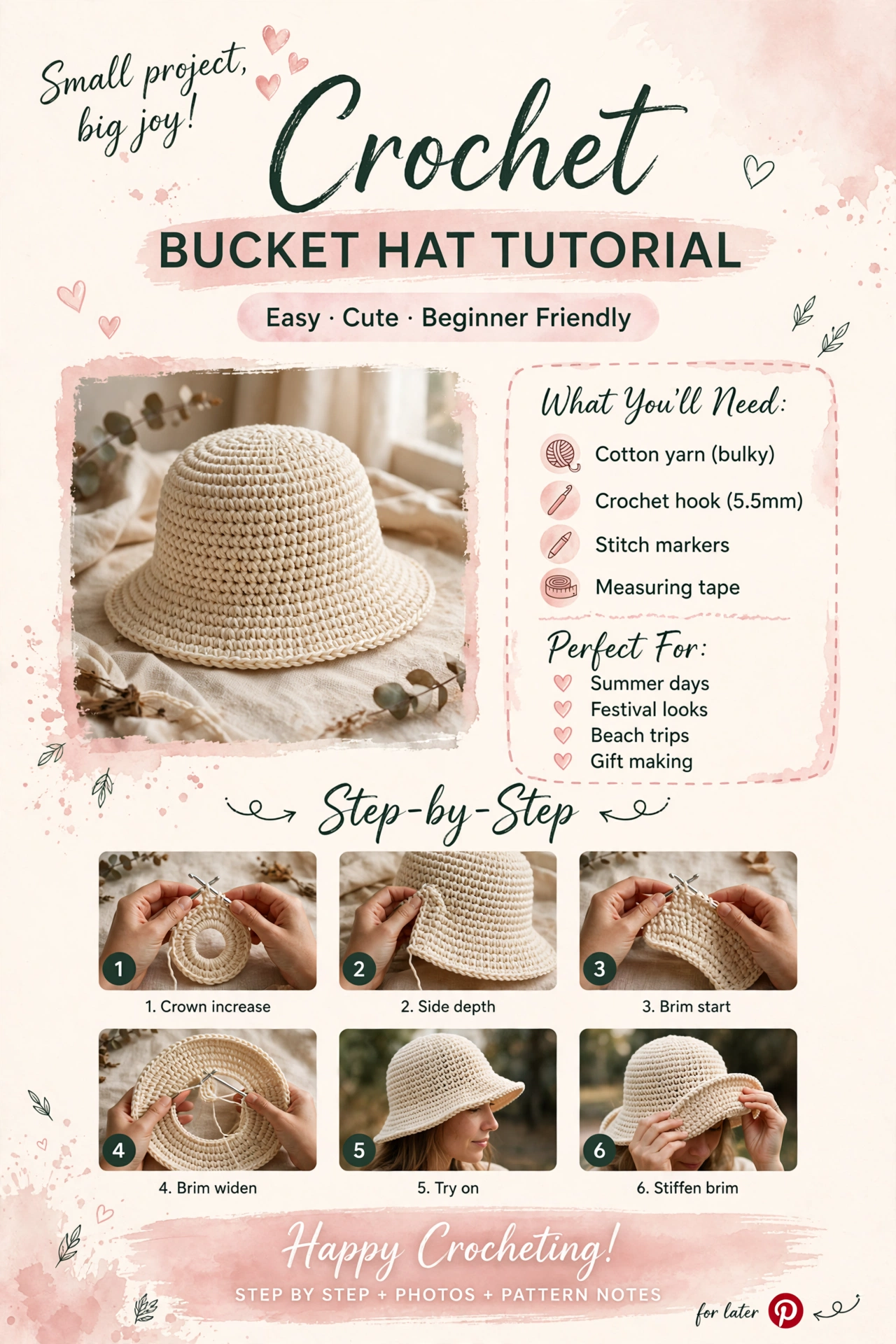 Crochet Bucket Hat
