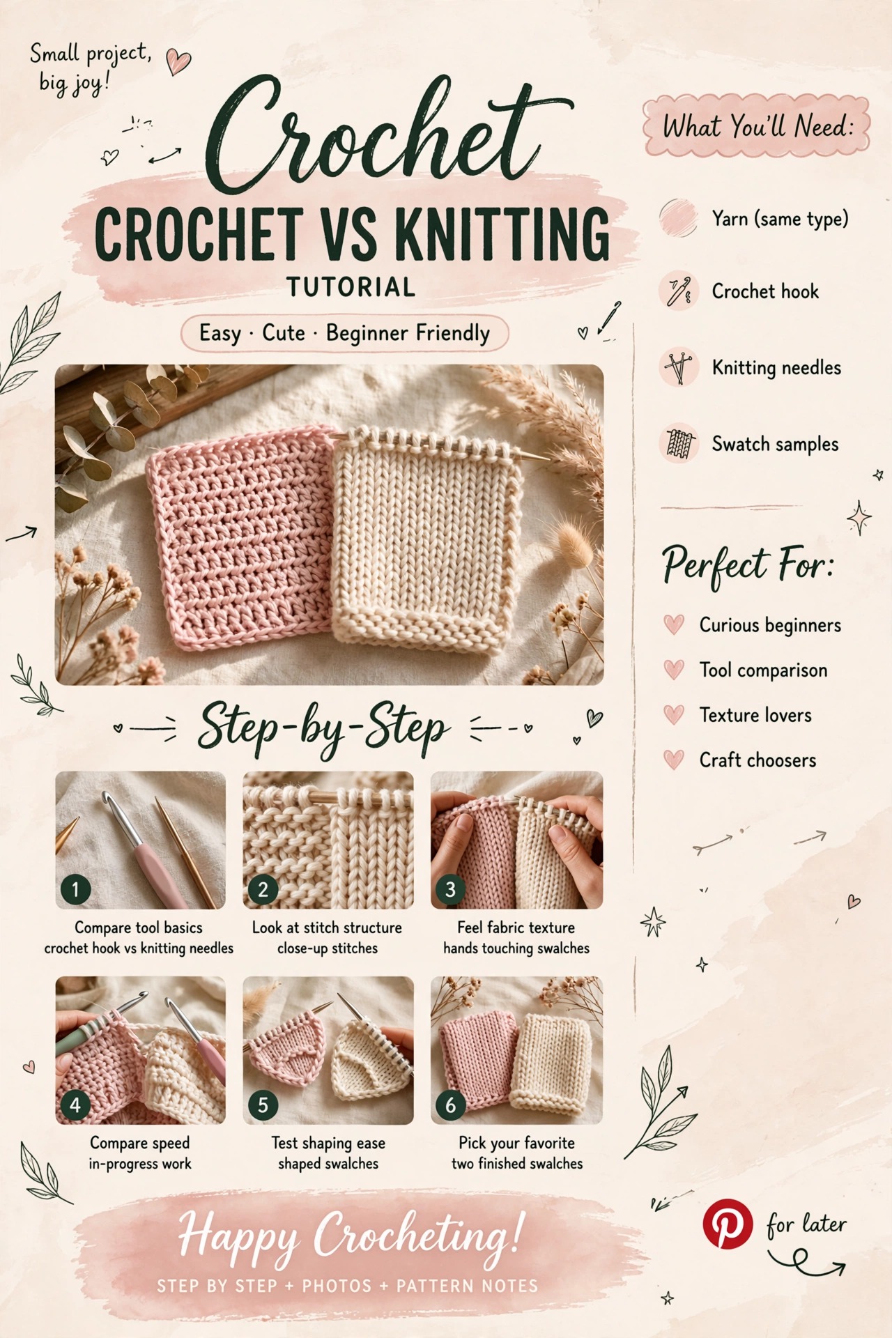 Crochet vs Knitting