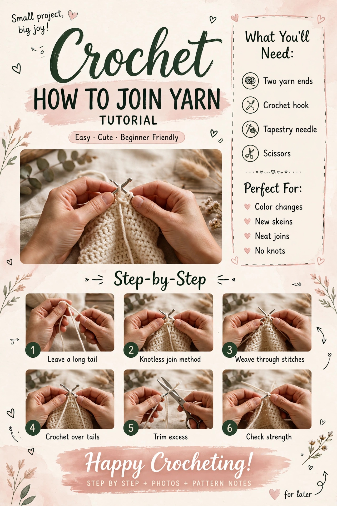 How to Join Yarn in Crochet